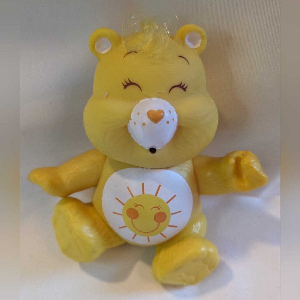Care Bears Funshine Bear Vintage Posable Figure